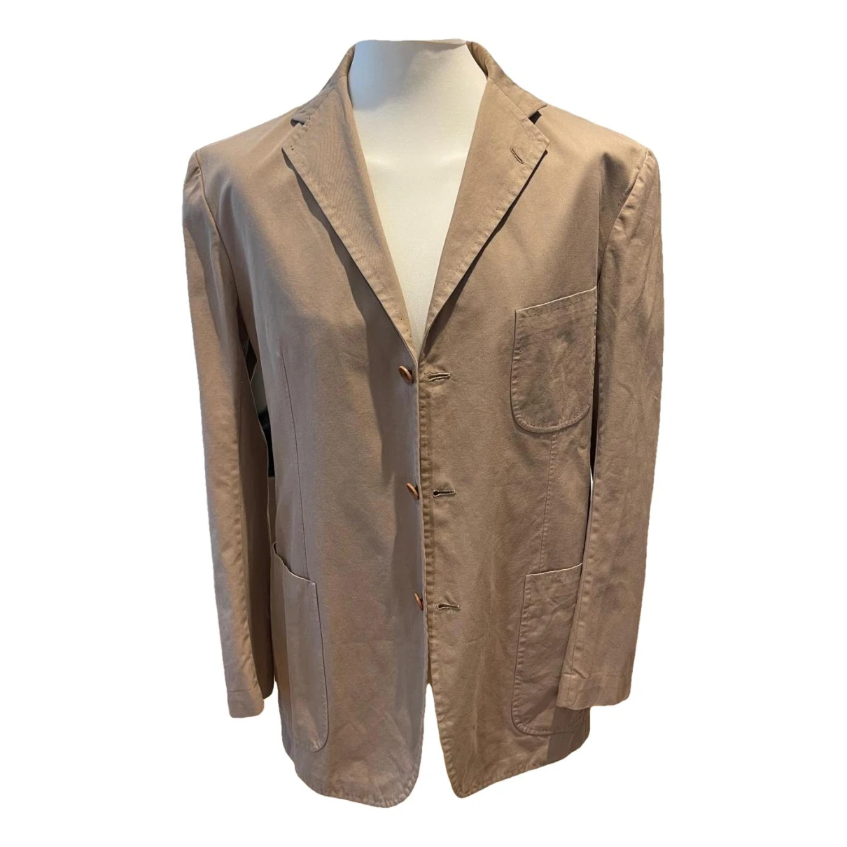Pre-owned Kiton Jacket In Beige