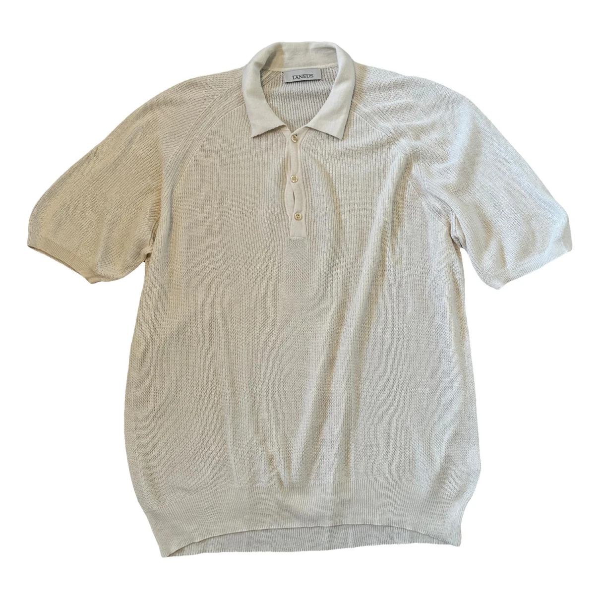 Pre-owned Laneus Polo Shirt In White
