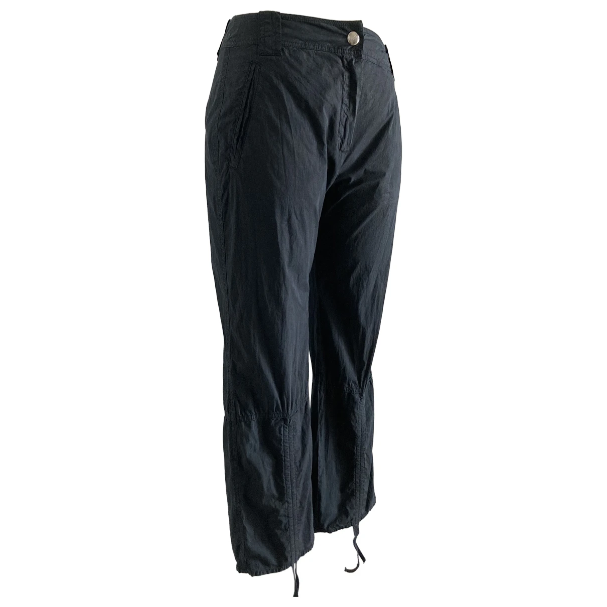 Pre-owned Max Mara Chino Pants In Black