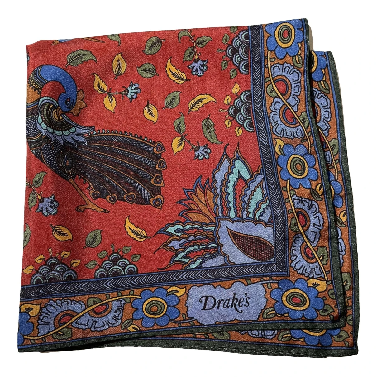 Pre-owned Drake's Silk Scarf & Pocket Square In Multicolour