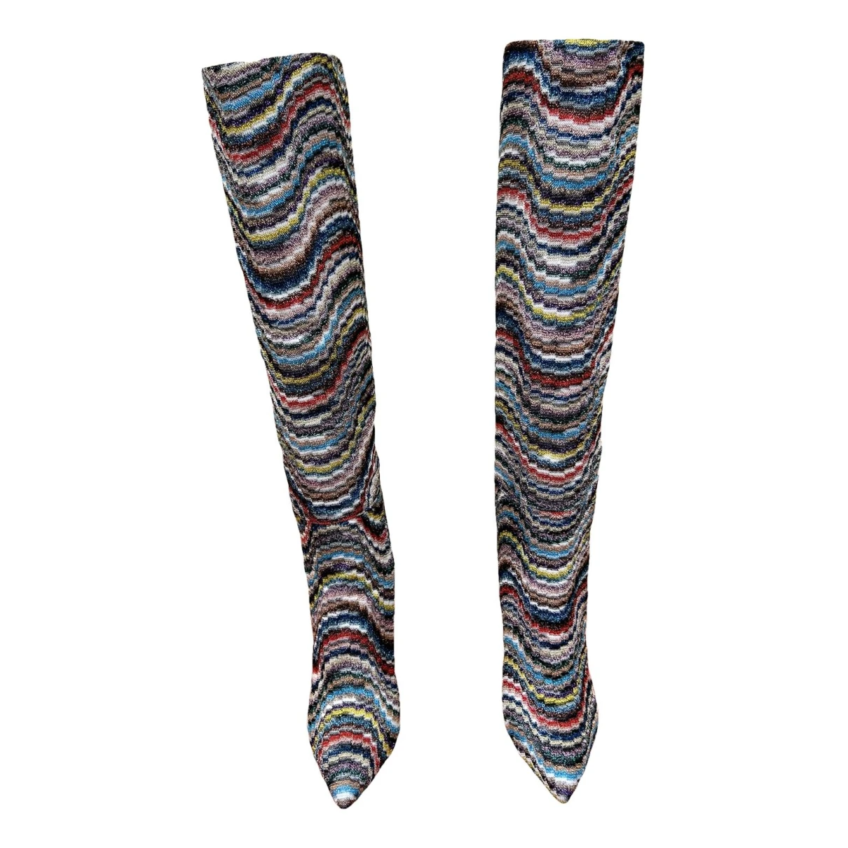 Pre-owned Missoni Tweed Boots In Multicolour
