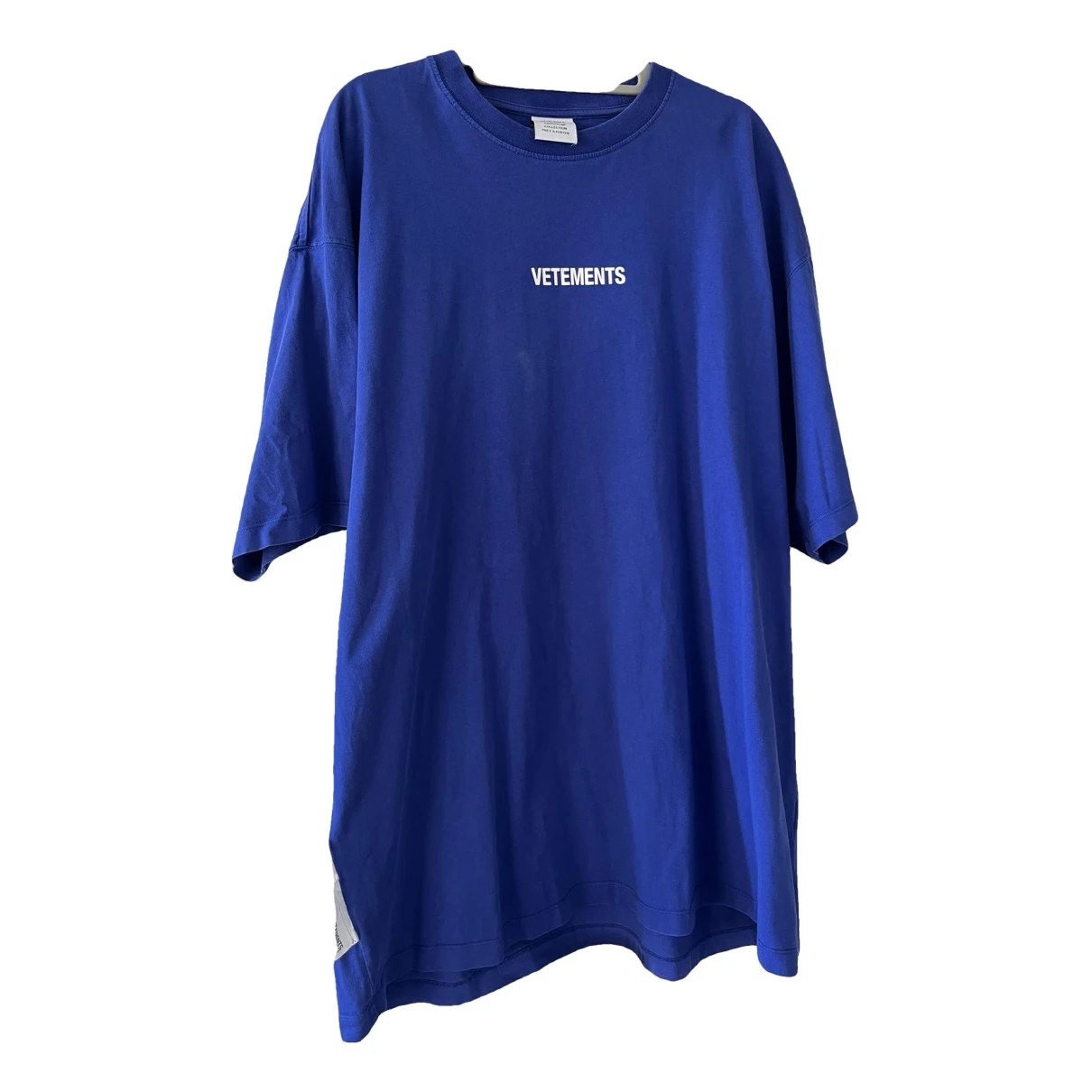 Pre-owned Vetements T-shirt In Blue