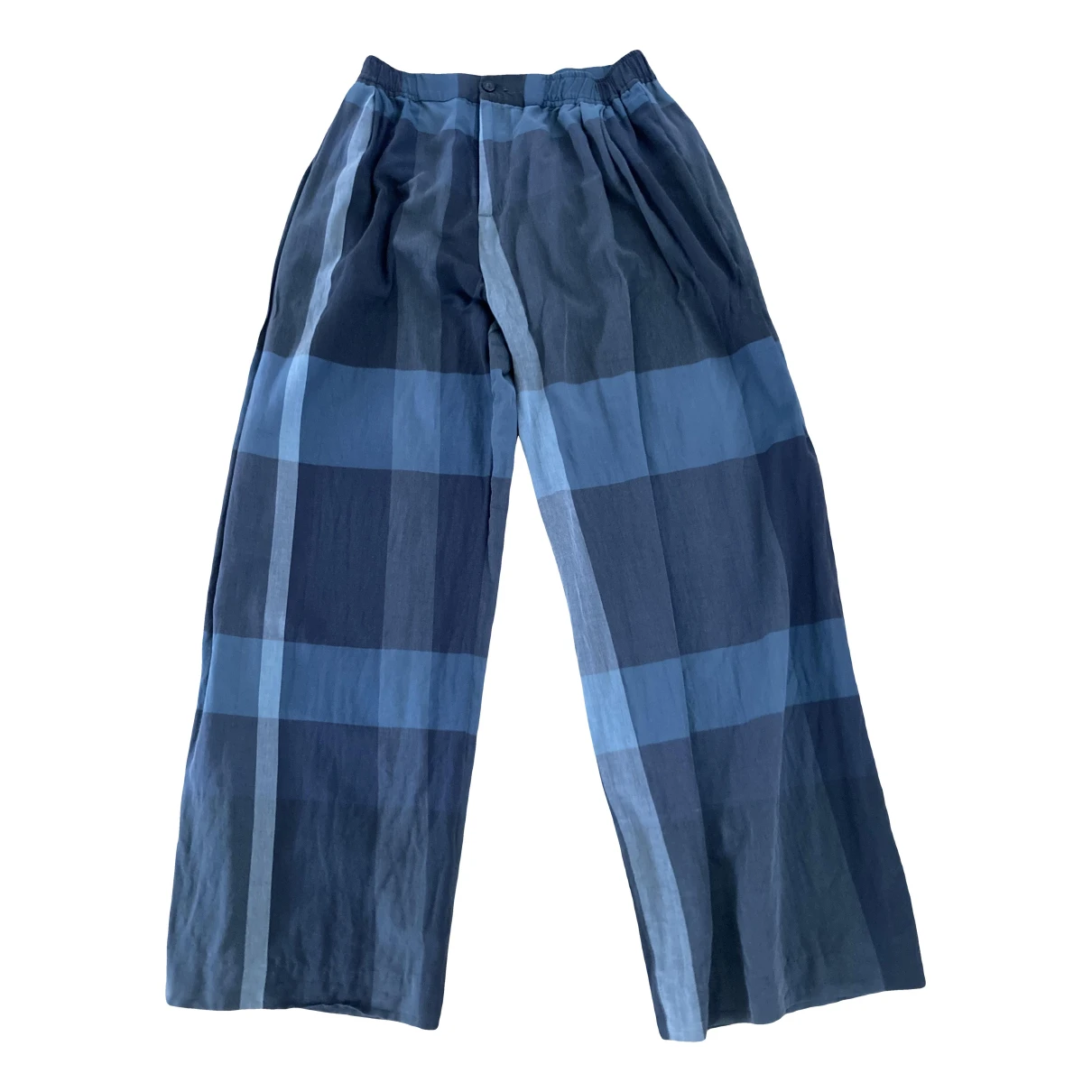 Pre-owned Stephan Schneider Straight Pants In Blue
