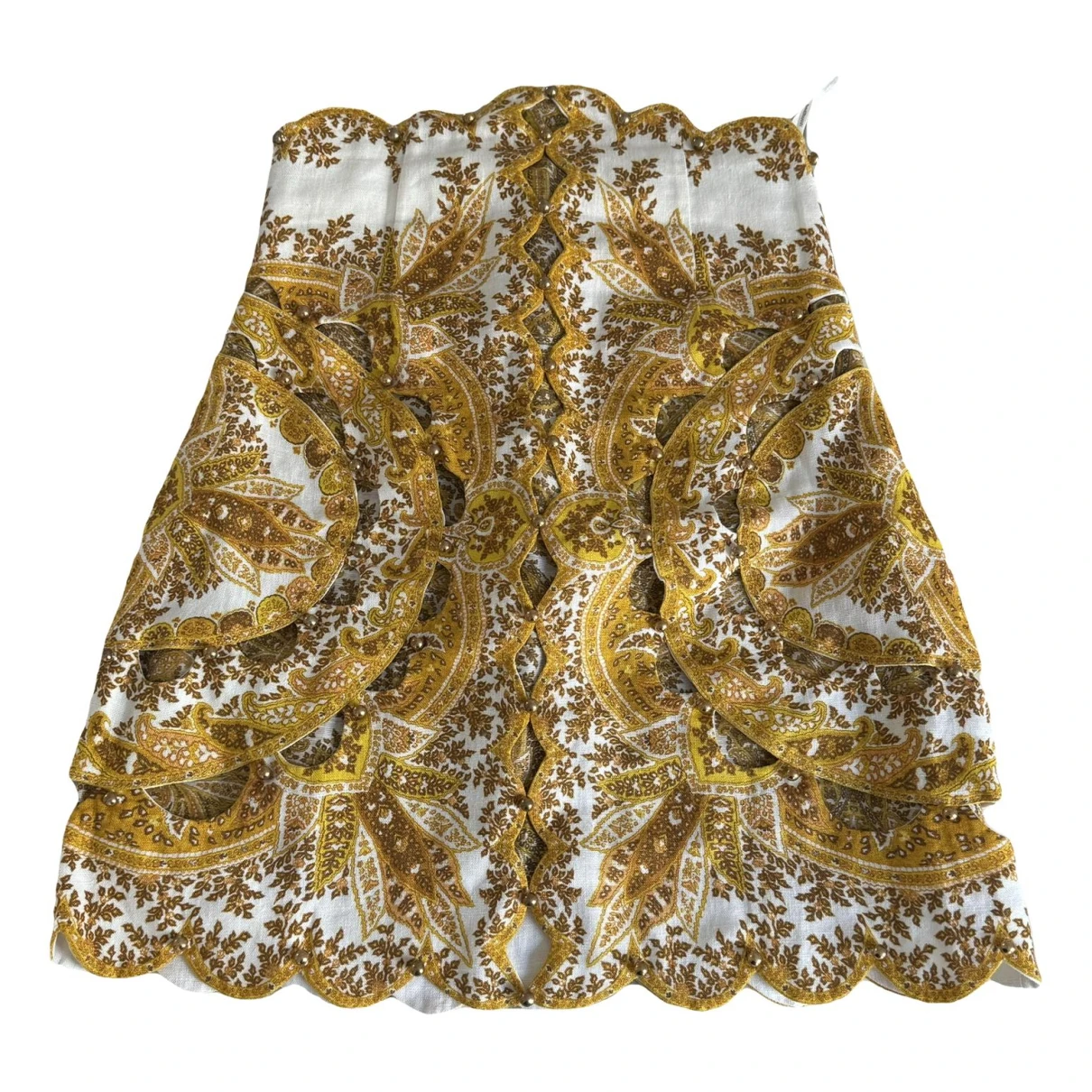 Pre-owned Zimmermann Linen Mini Skirt In Other