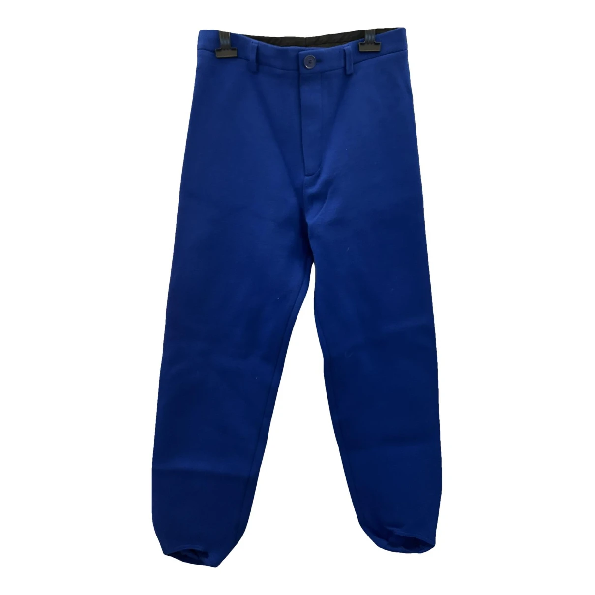 Pre-owned Balenciaga Wool Large Pants In Blue