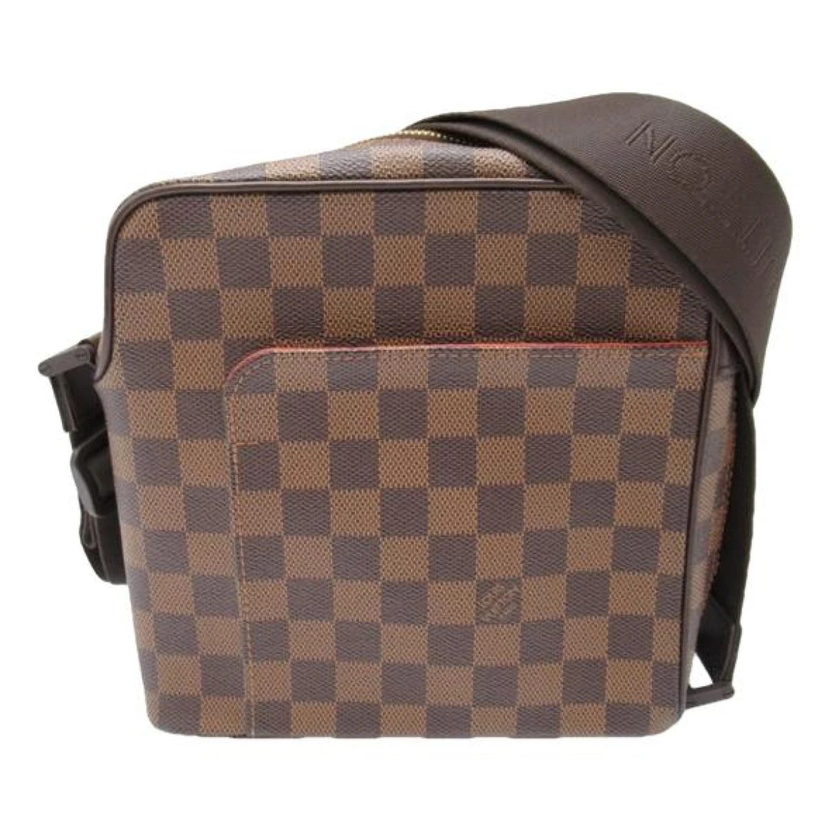Pre-owned Louis Vuitton Olav Cloth Crossbody Bag In Brown