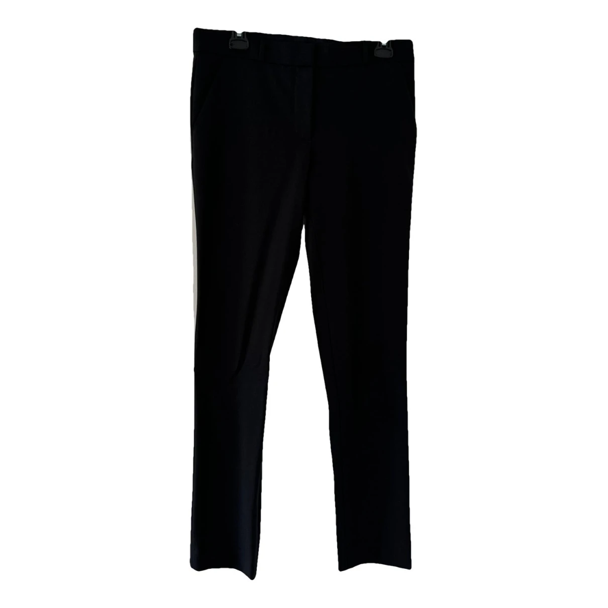 Pre-owned The Row Wool Straight Pants In Black