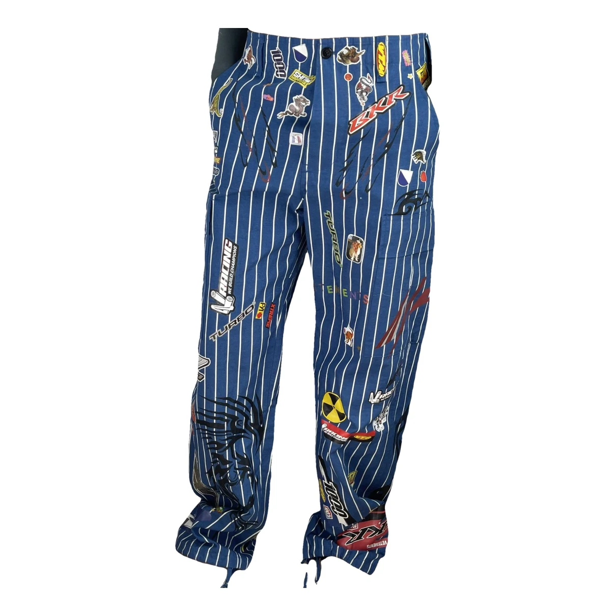 Pre-owned Vetements Trousers In Blue