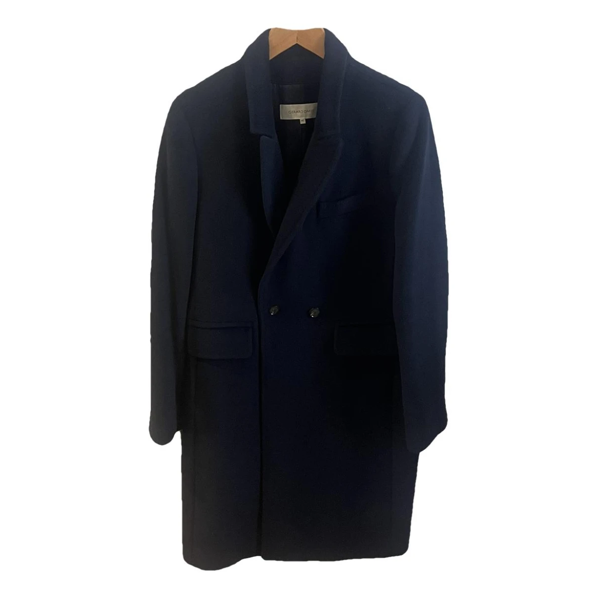 Pre-owned Gerard Darel Wool Coat In Blue