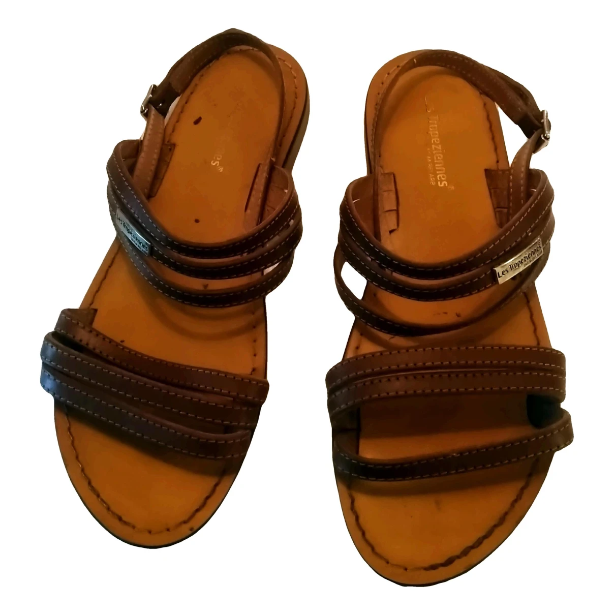 Pre-owned Les Tropeziennes Leather Sandals In Brown