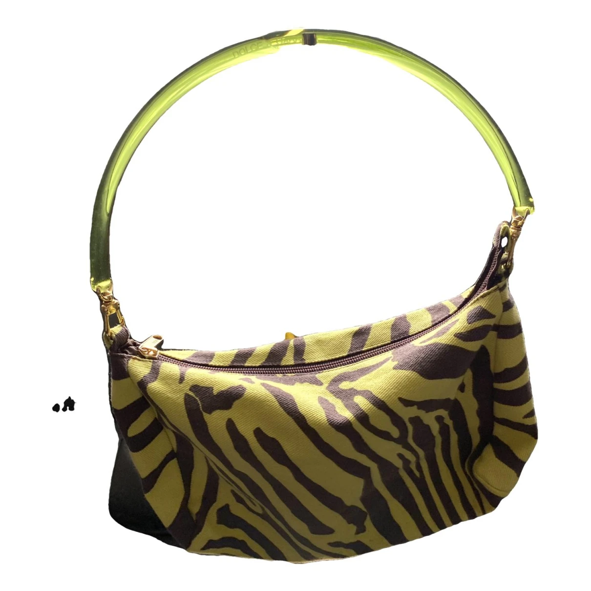 Pre-owned Dolce & Gabbana Cloth Handbag In Yellow