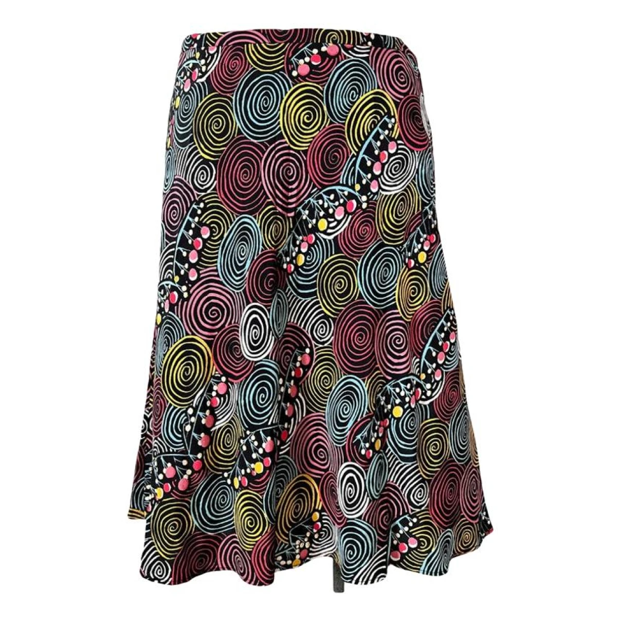 Pre-owned Cacharel Silk Mid-length Skirt In Multicolour