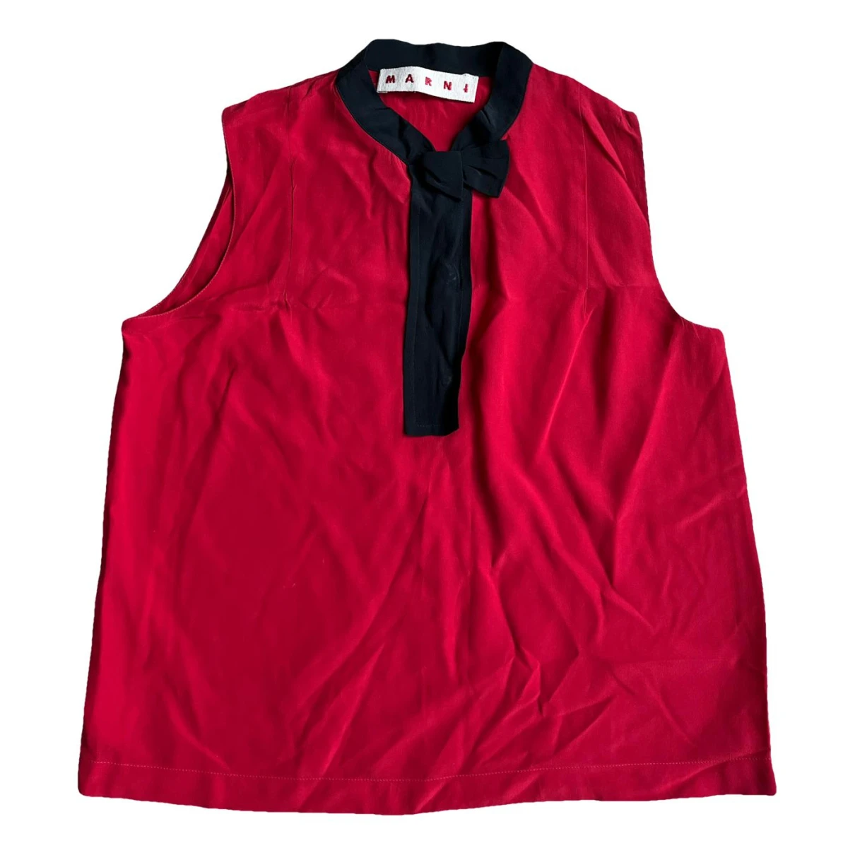Pre-owned Marni Silk Blouse In Red
