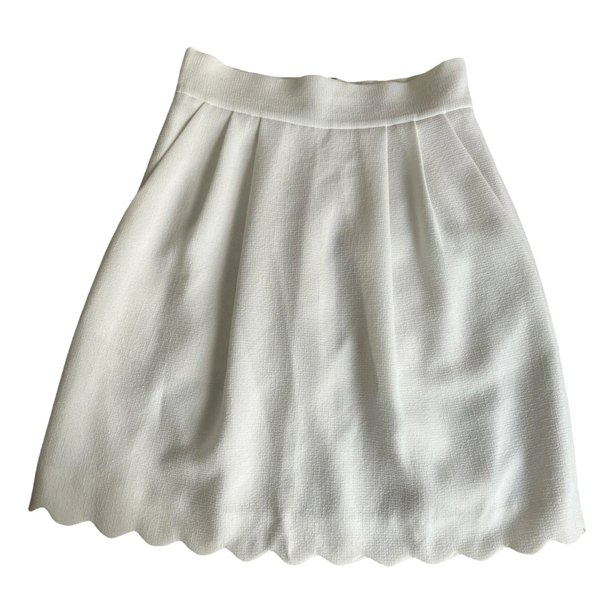 Pre-owned Club Monaco Mini Skirt In White