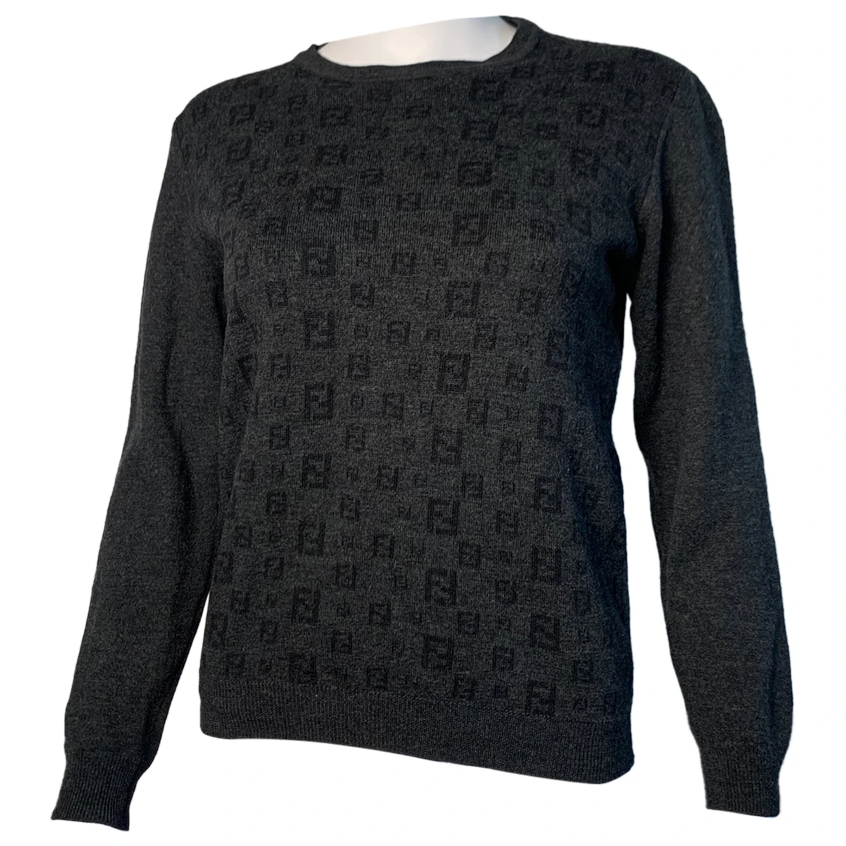 Pre-owned Fendi Wool Jumper In Anthracite