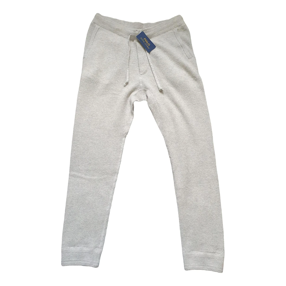 Pre-owned Polo Ralph Lauren Cashmere Trousers In White