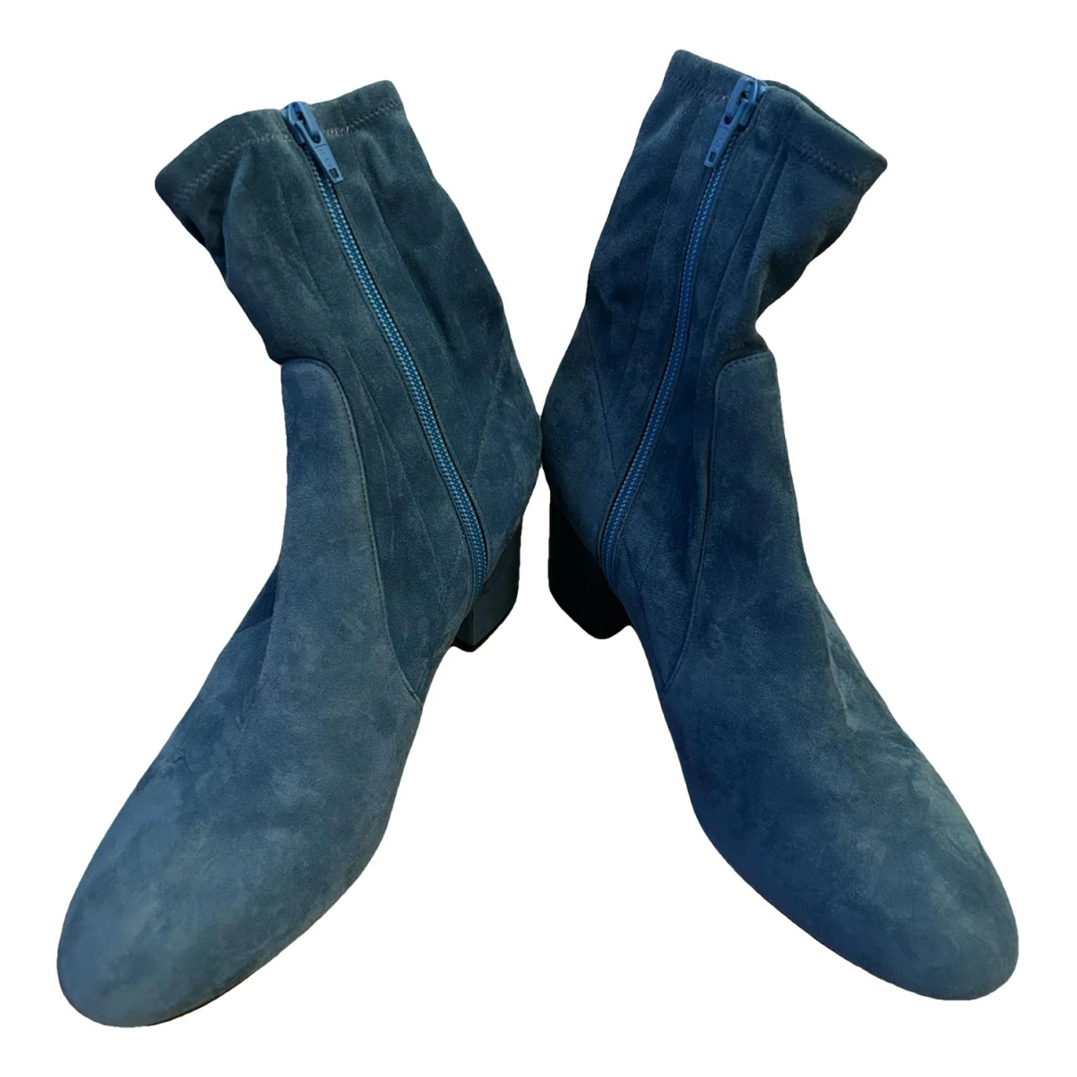 Pre-owned Valentino Garavani Boots In Blue