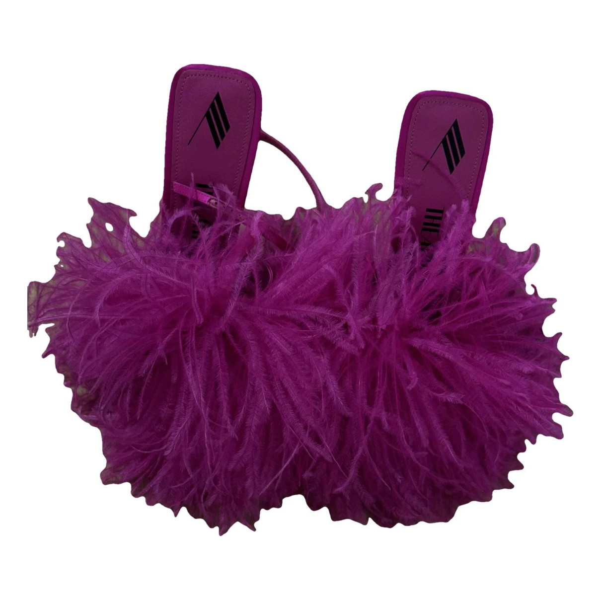 Pre-owned Attico Cloth Sandal In Purple