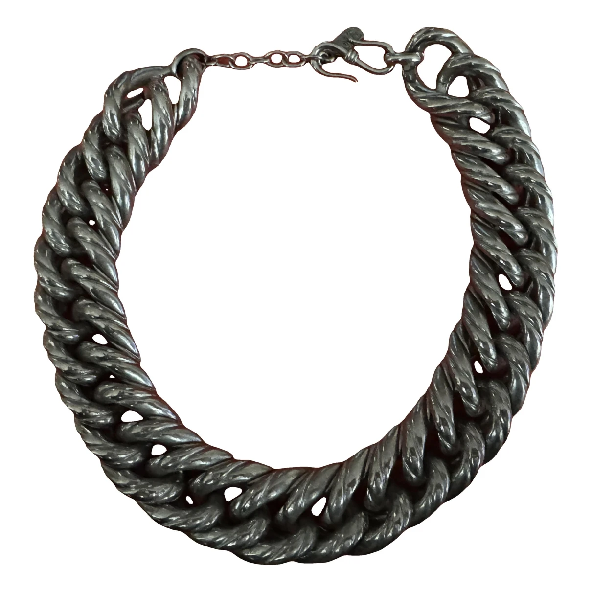 Pre-owned Goossens Necklace In Silver