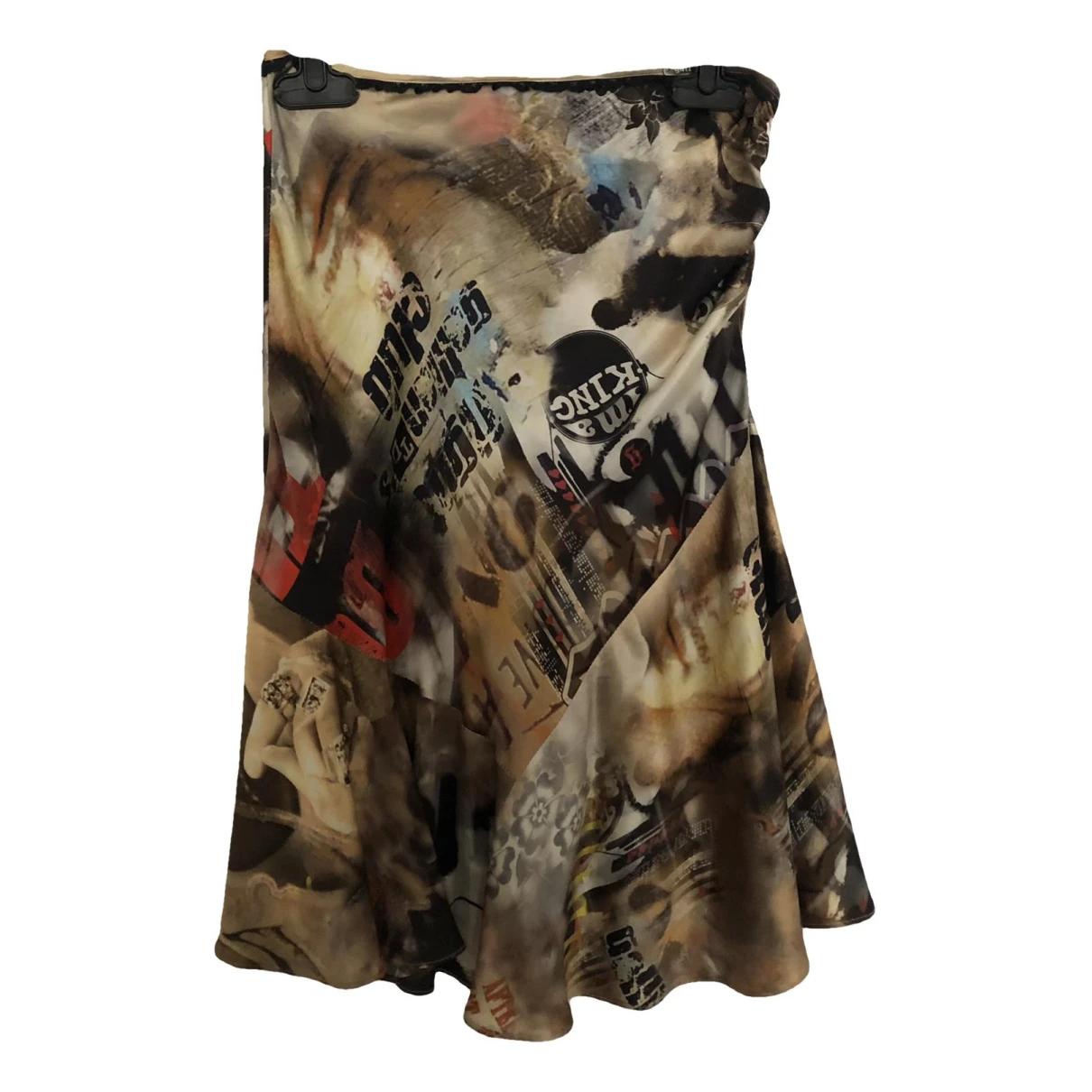 Pre-owned Galliano Silk Mid-length Skirt In Multicolour