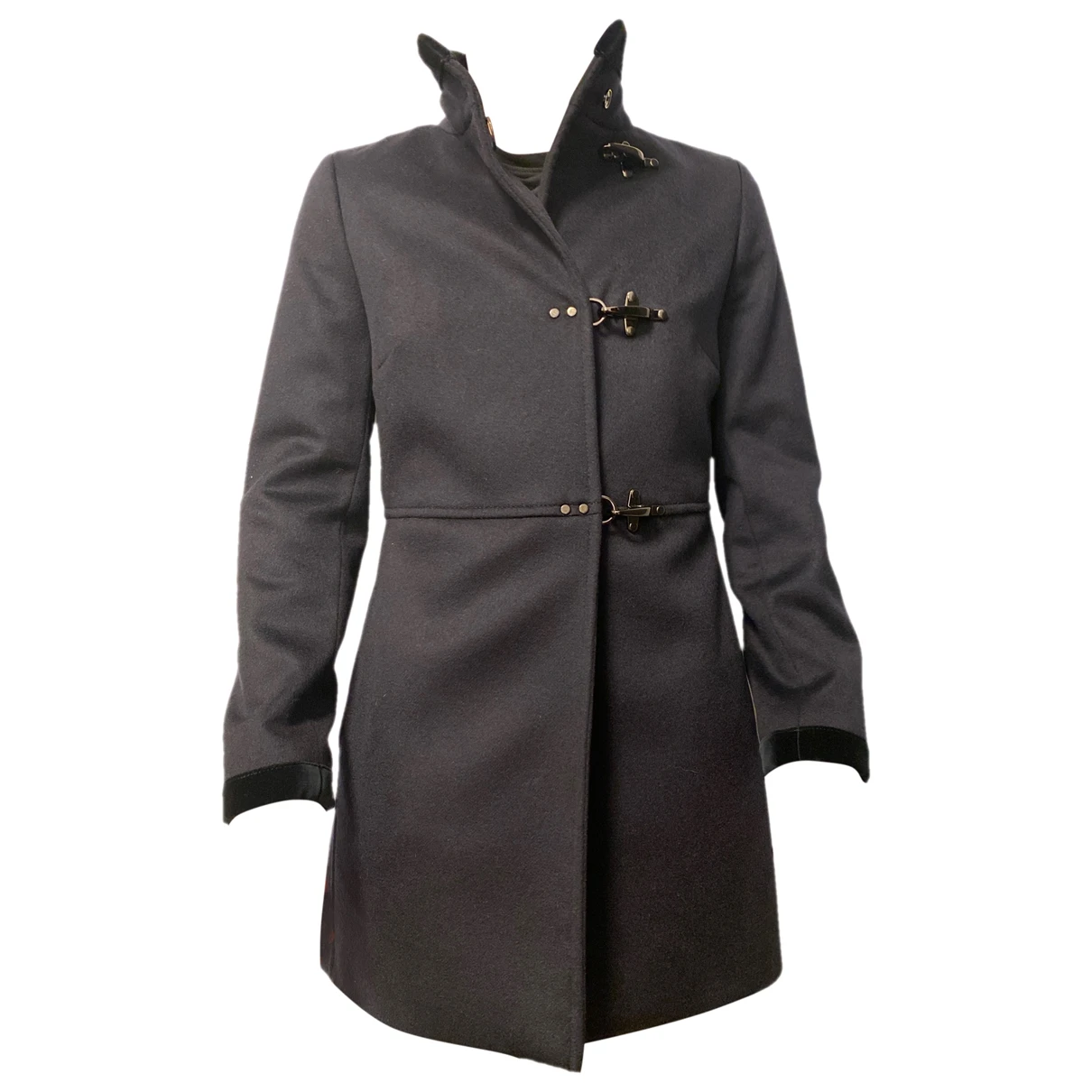 Pre-owned Fay Cashmere Coat In Blue