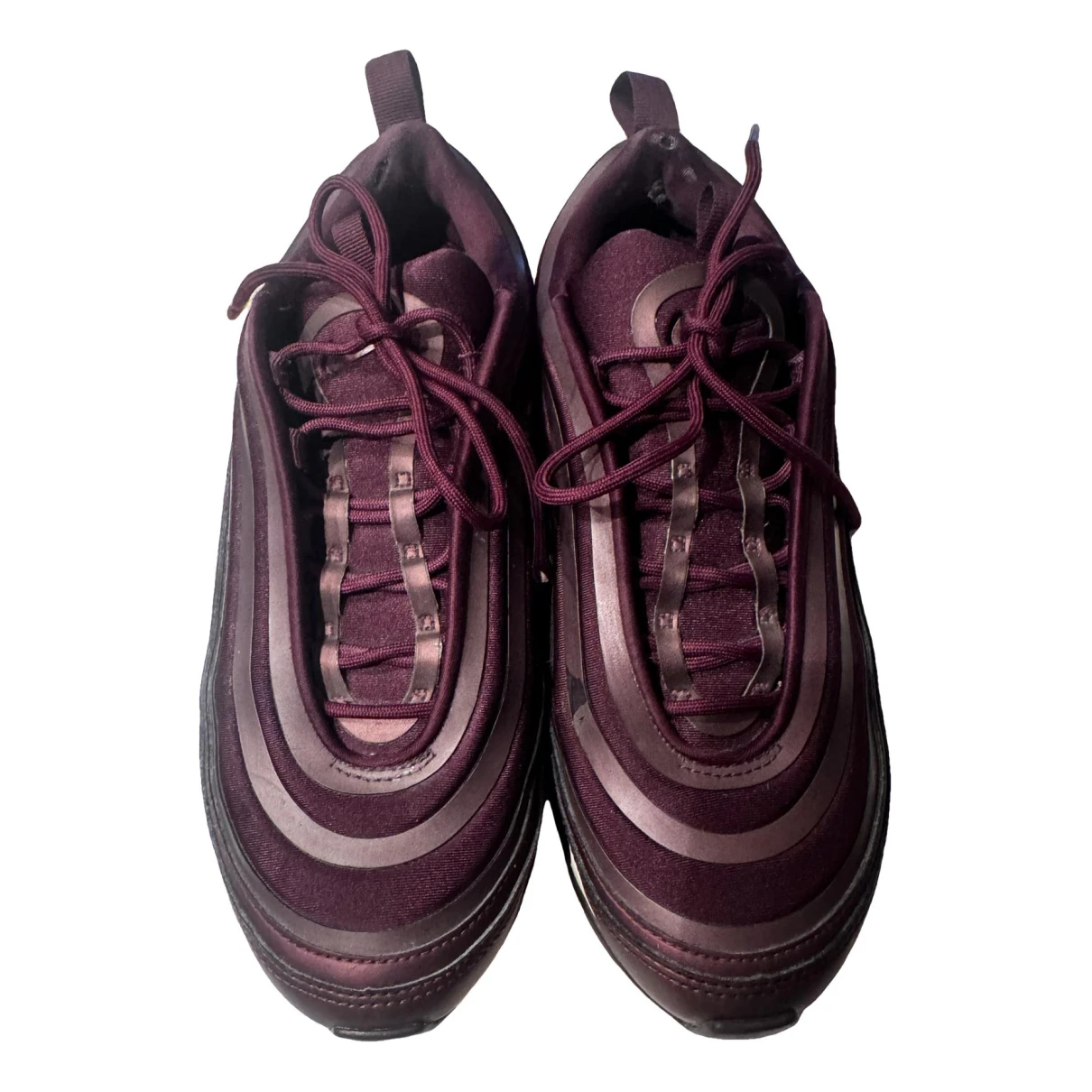 Pre-owned Nike Air Max 97 Trainers In Burgundy