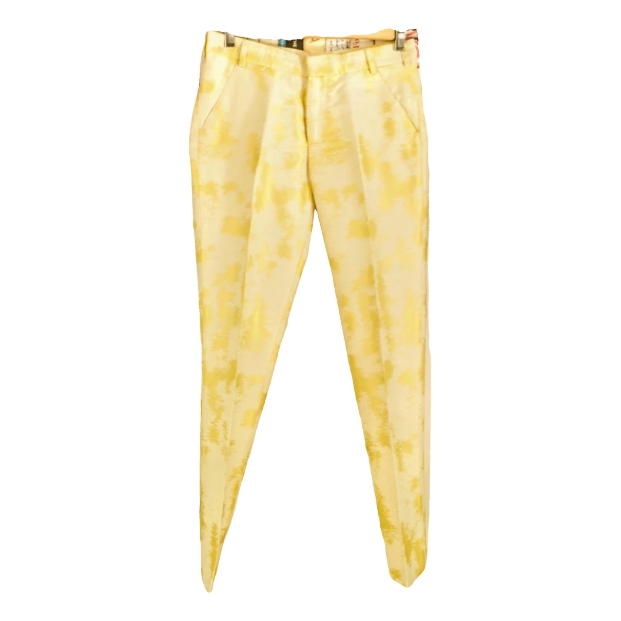 Pre-owned Tiger Of Sweden Straight Pants In Yellow