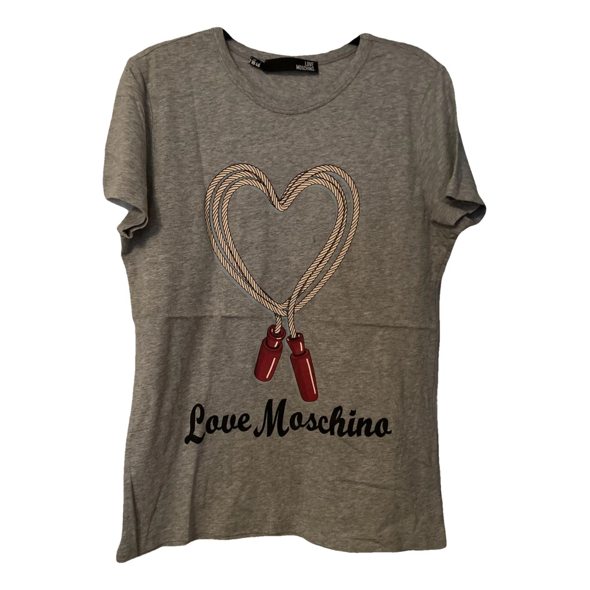 Pre-owned Moschino Love T-shirt In Grey