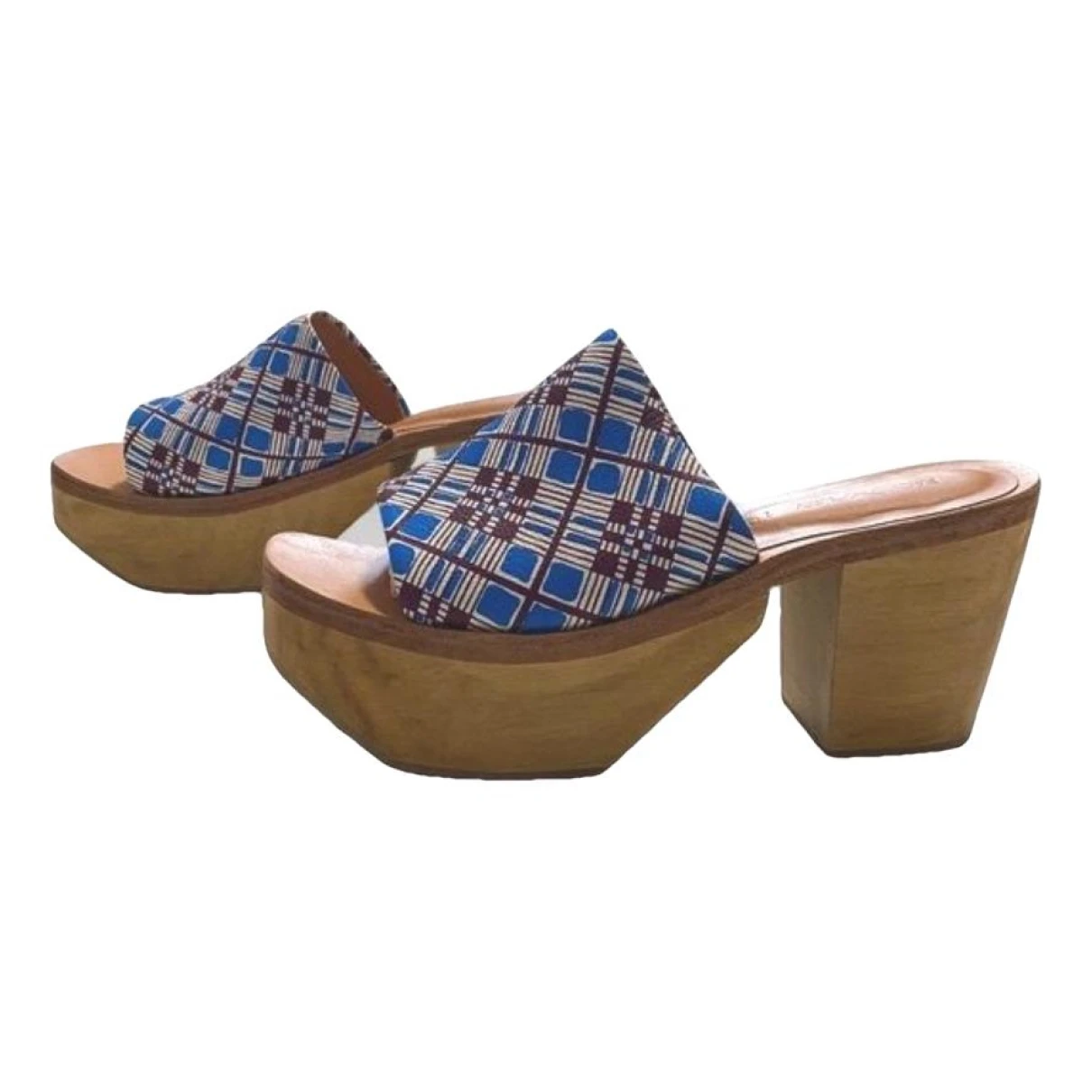 Pre-owned Rachel Comey Leather Mules & Clogs In Blue