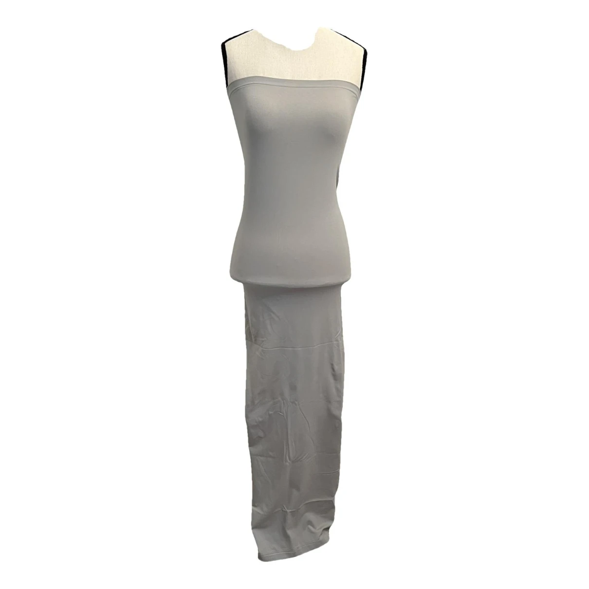 Pre-owned Wolford Maxi Dress In Grey