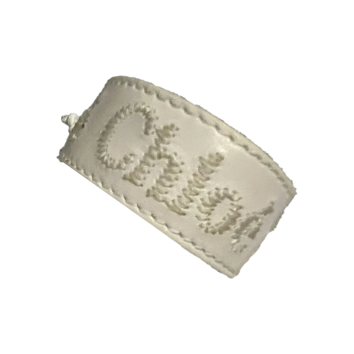 Pre-owned Chloé Leather Bracelet In White