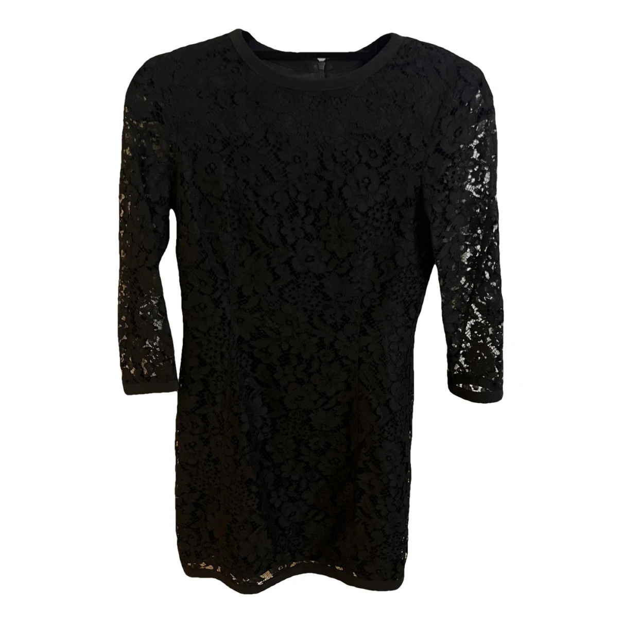 Pre-owned Joseph Lace Mid-length Dress In Black