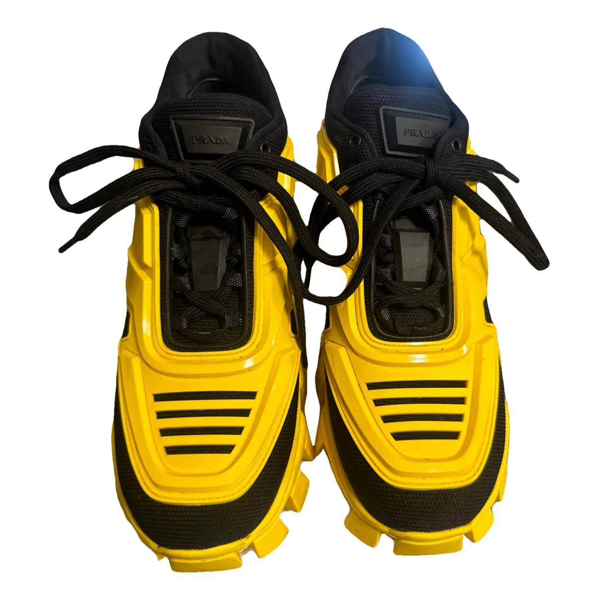 Pre-owned Prada Cloudbust Thunder Trainers In Yellow
