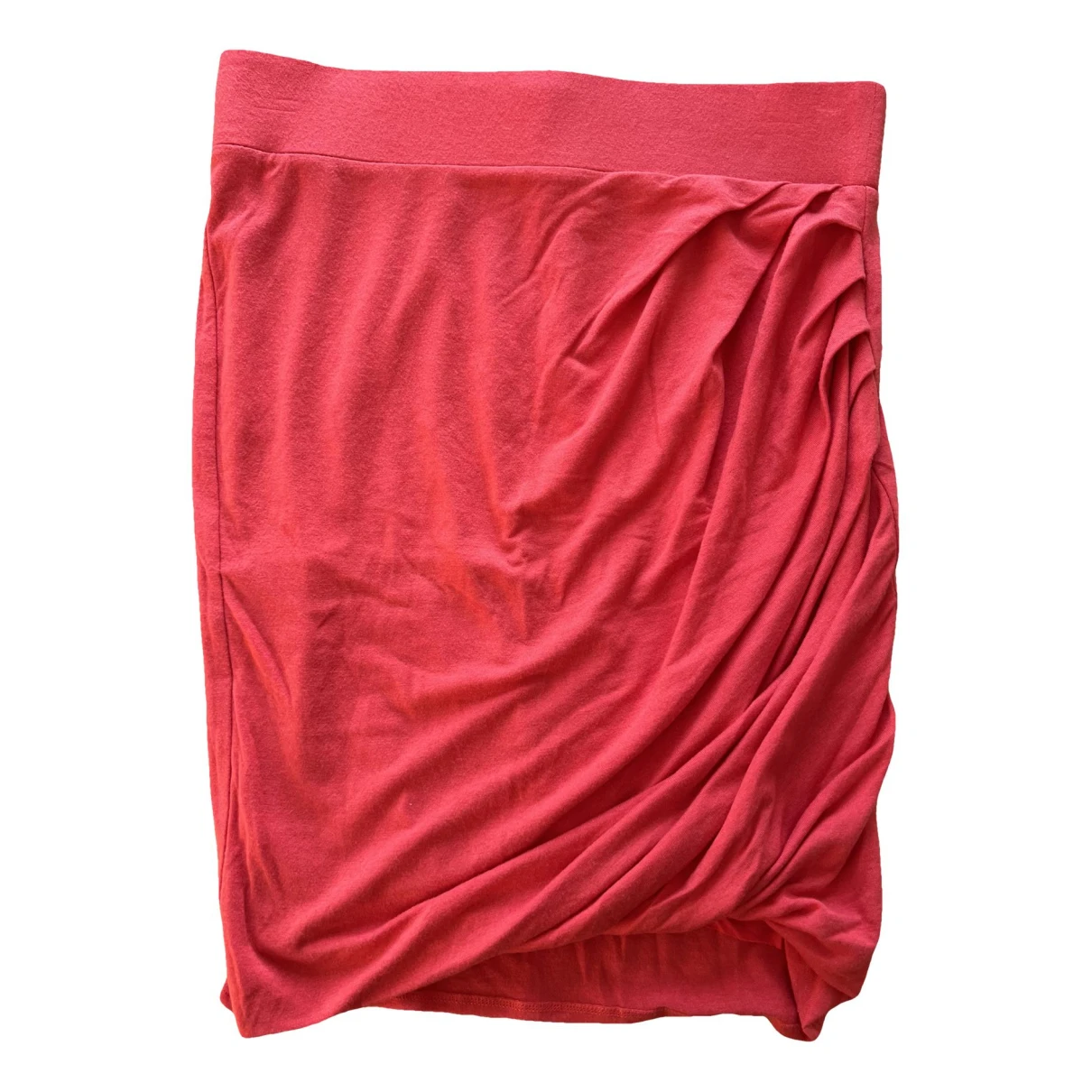 Pre-owned Helmut Lang Wool Skirt In Red