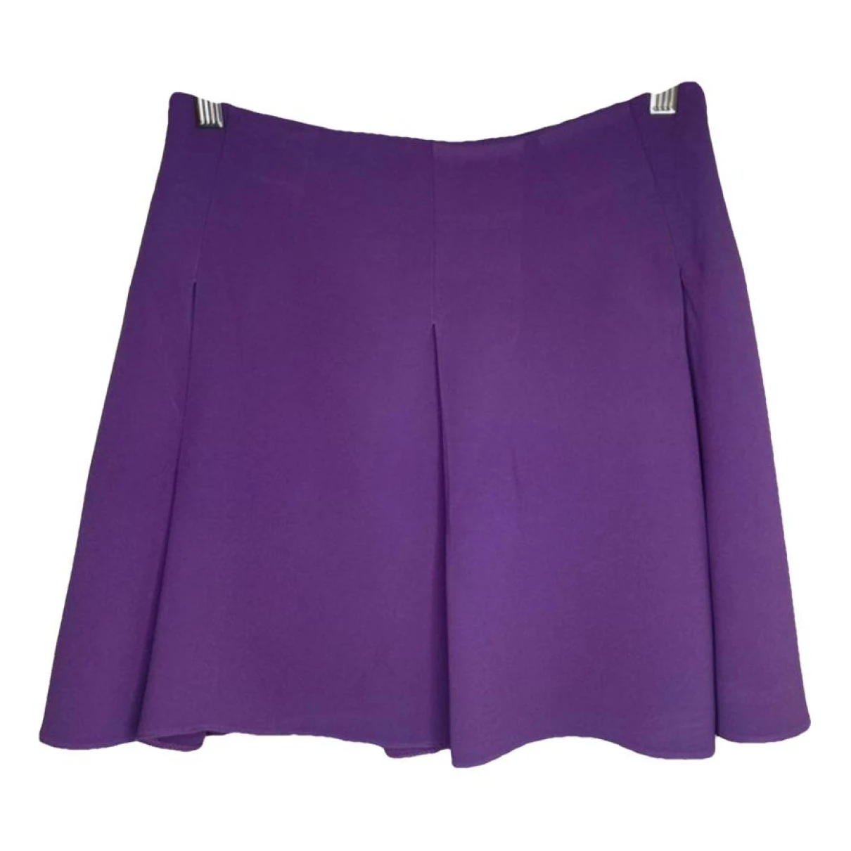 Pre-owned Elisabetta Franchi Mini Skirt In Purple