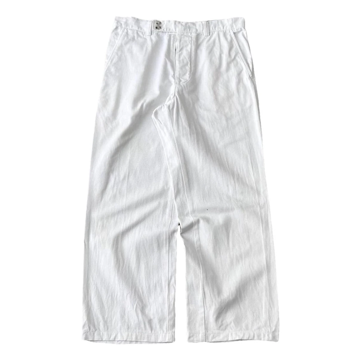 Pre-owned Kenzo Trousers In White