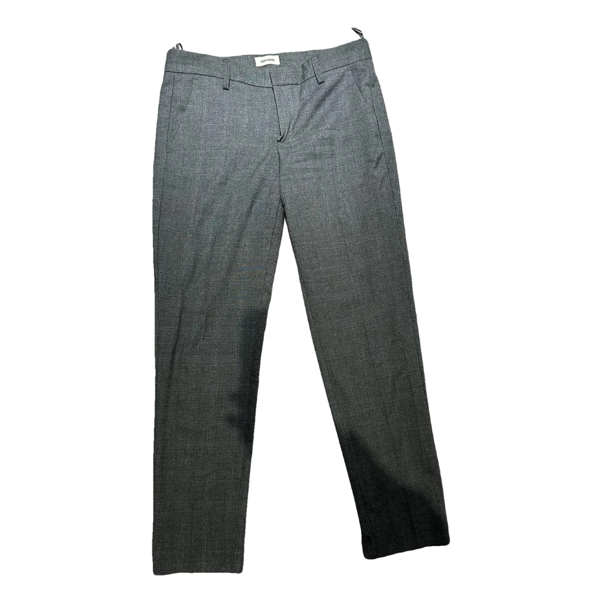 Pre-owned Zadig & Voltaire Straight Pants In Grey