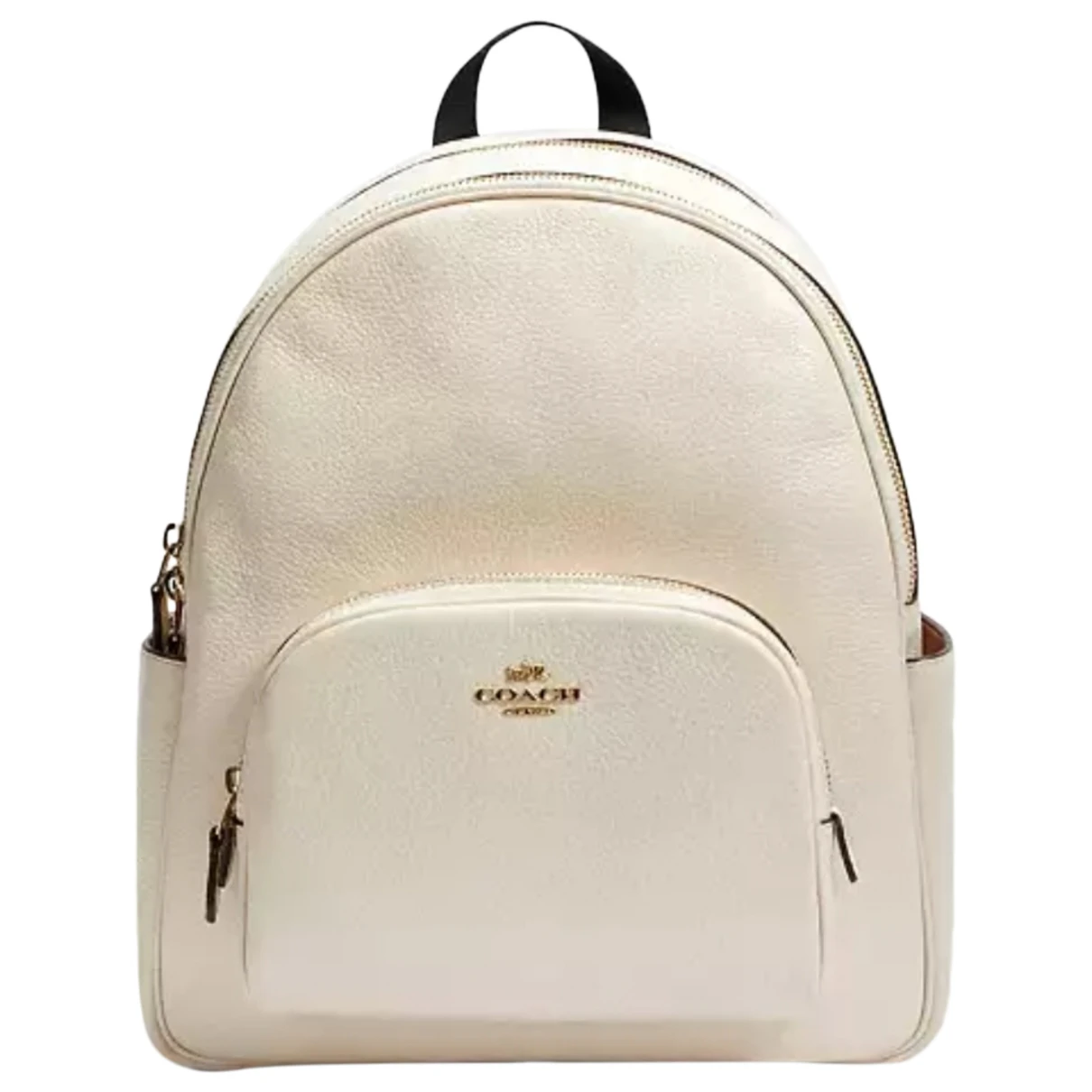 Pre-owned Coach Campus Leather Backpack In Beige