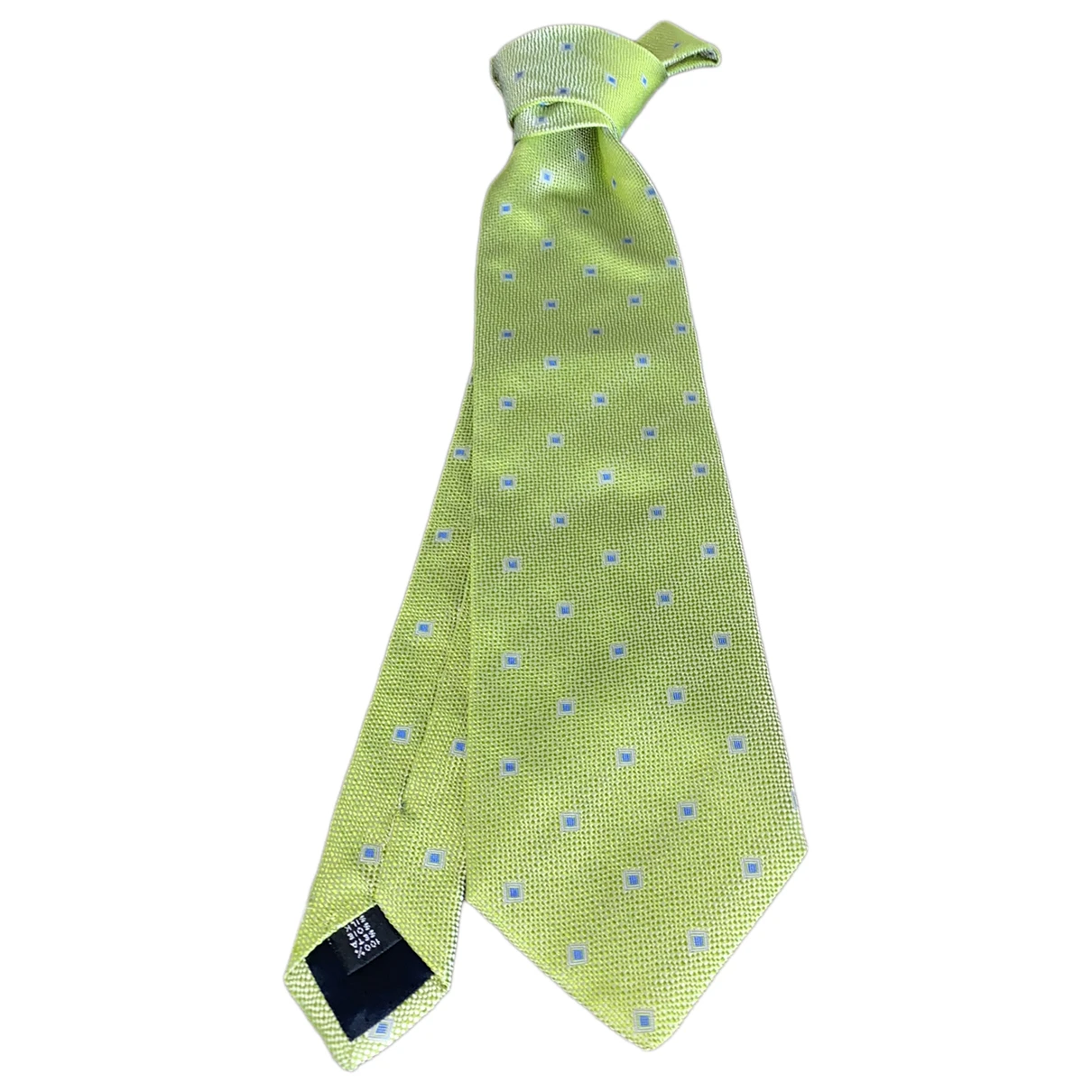 Pre-owned Brera Silk Tie In Green