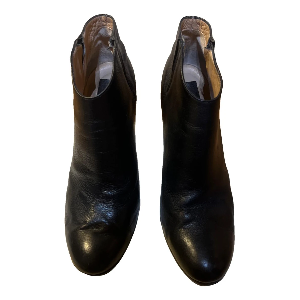 Pre-owned Golden Goose Leather Boots In Black