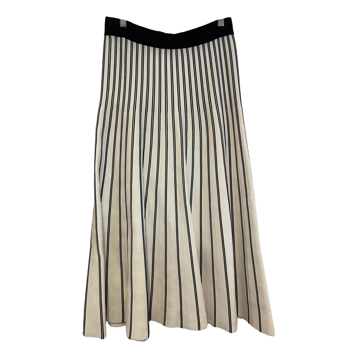Pre-owned Maje Fall Winter 2020 Maxi Skirt In White