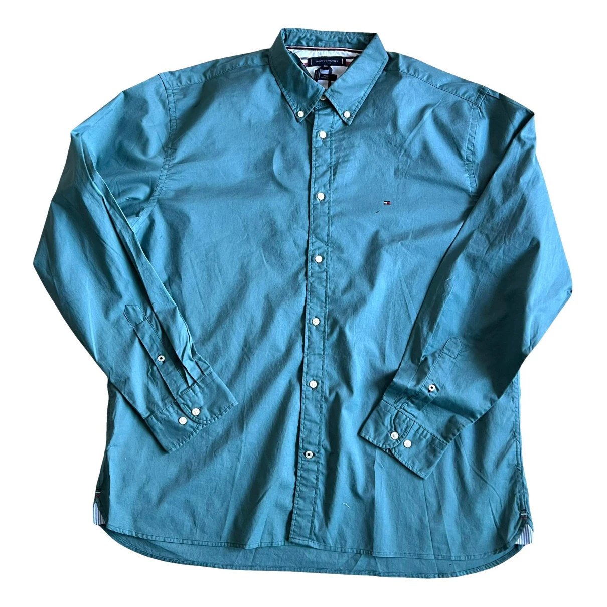 Pre-owned Tommy Hilfiger Shirt In Green