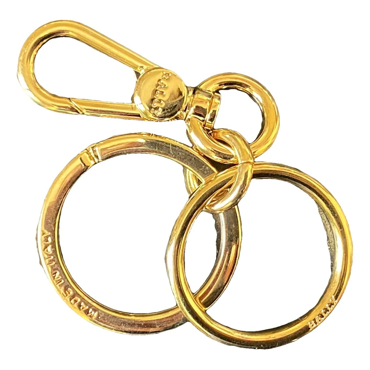 Pre-owned Bally Key Ring In Gold
