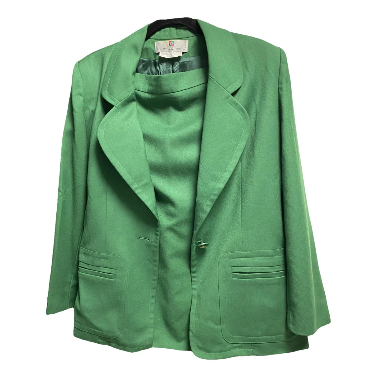 Pre-owned Givenchy Wool Suit Jacket In Green