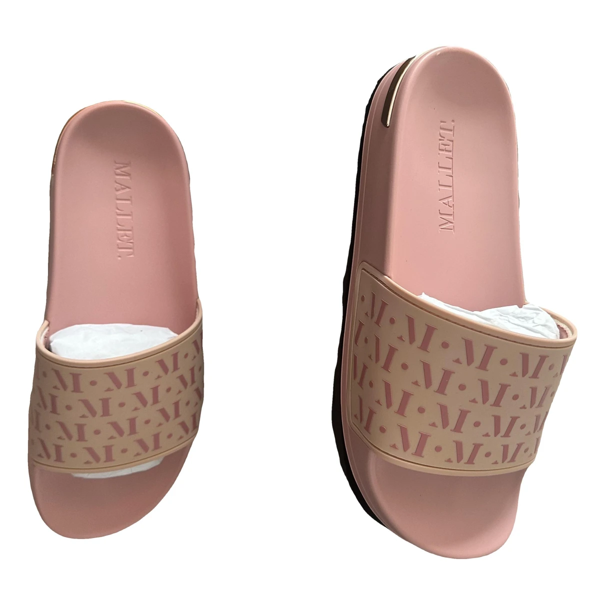 Pre-owned Mallet Sandals In Pink