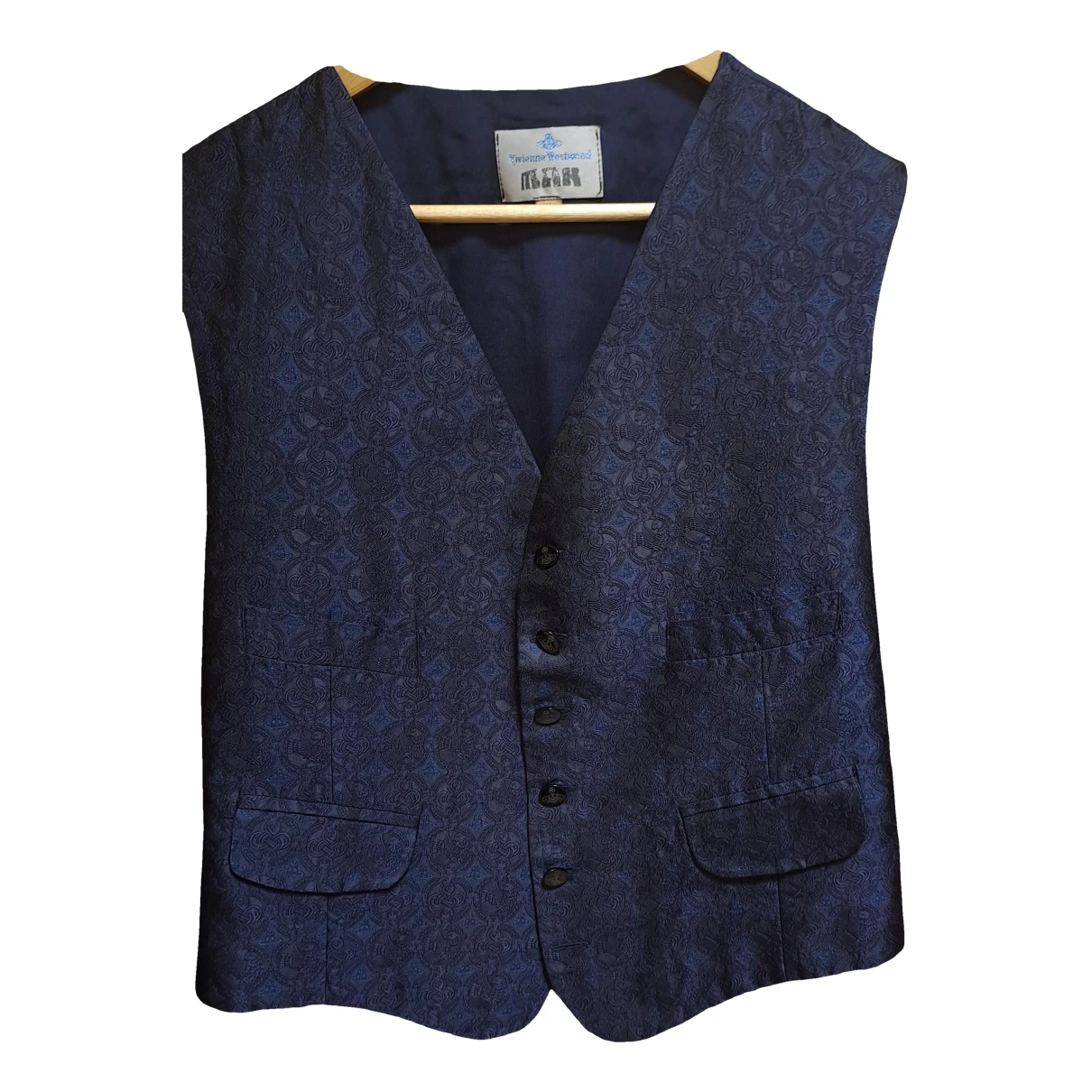 Pre-owned Vivienne Westwood Silk Vest In Blue