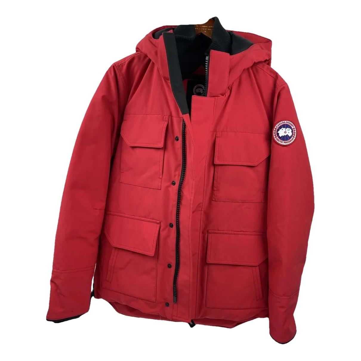 Pre-owned Canada Goose Expedition Puffer In Red