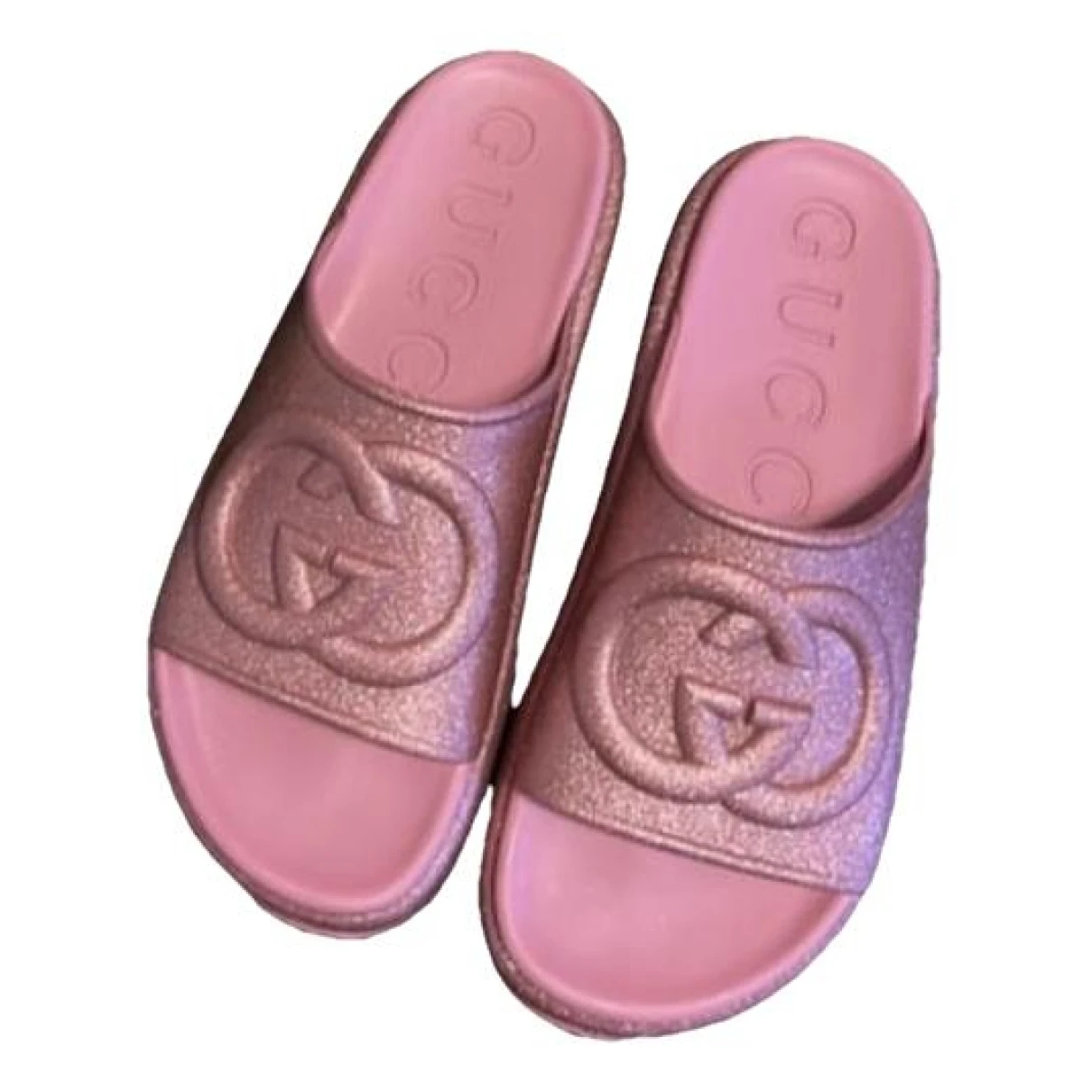 Pre-owned Gucci Sandals In Pink