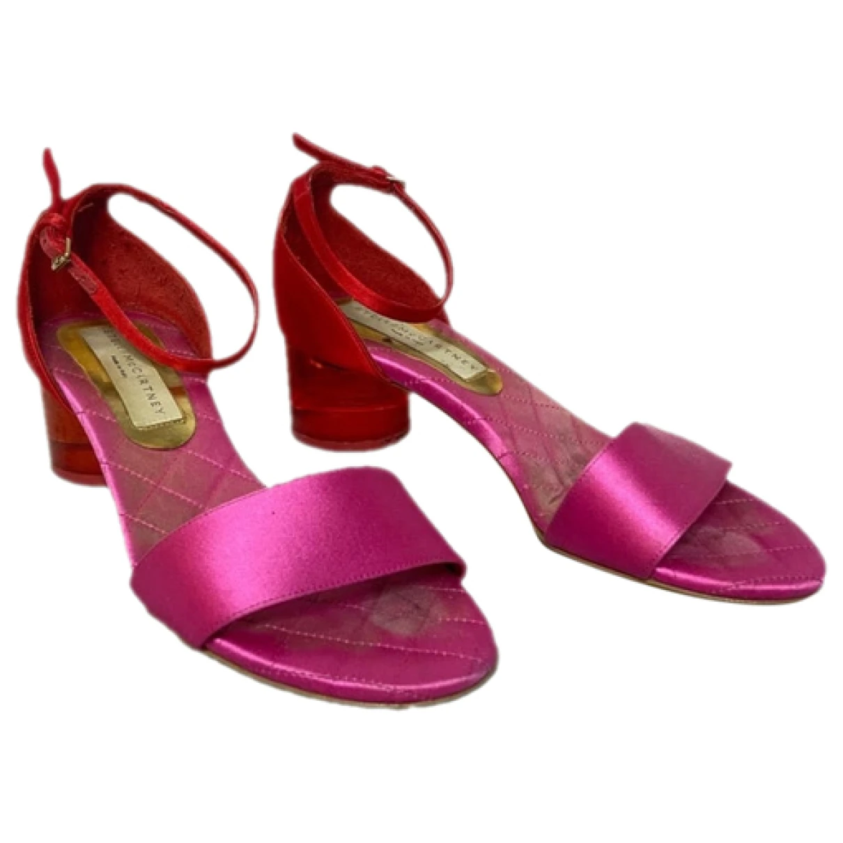 Pre-owned Stella Mccartney Cloth Sandal In Pink
