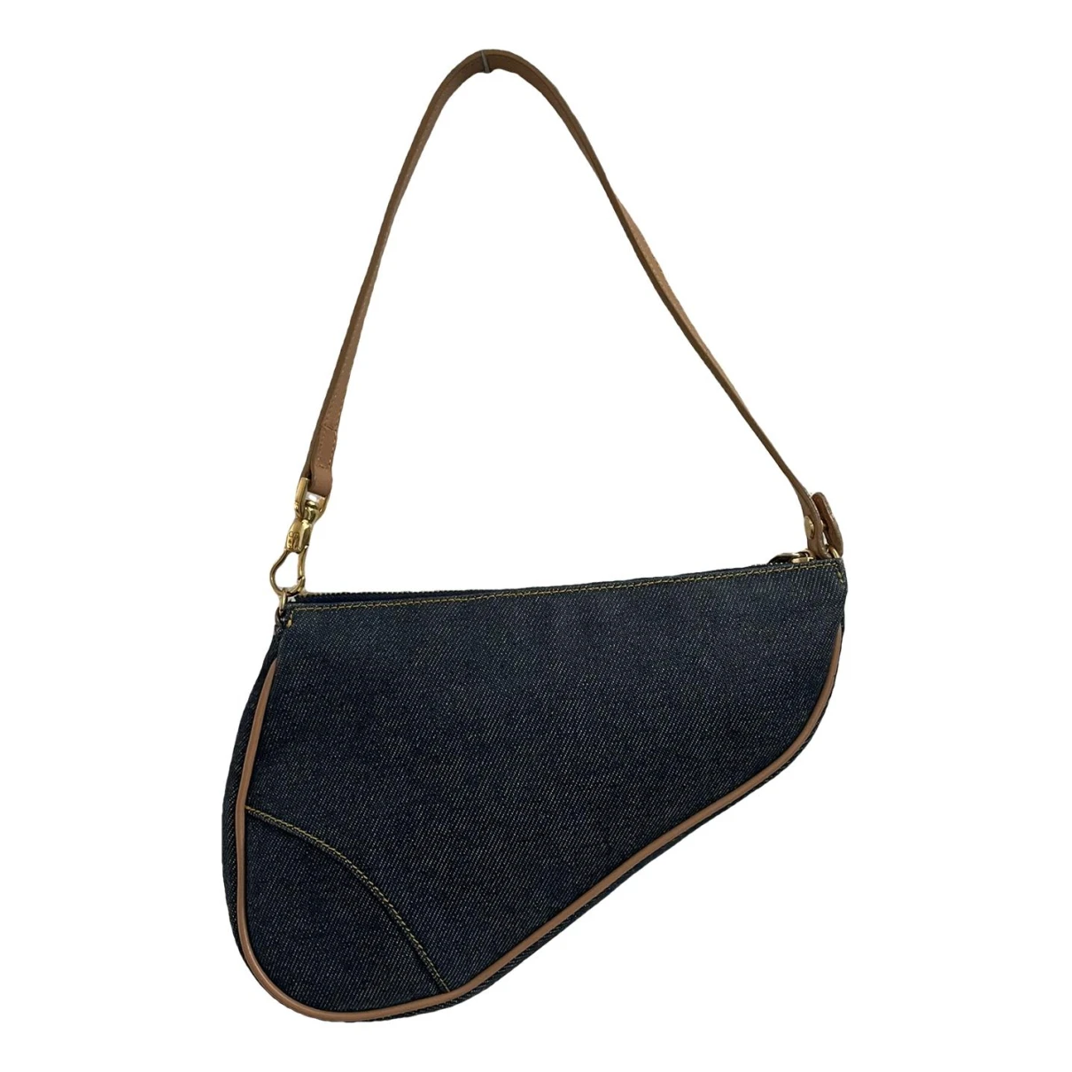 Pre-owned Dior Saddle Handbag In Blue